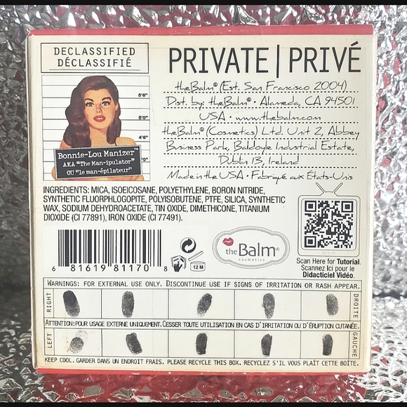 NIB theBalm Cosmetics Bonnie-Lou Manizer Luminizer Highlighter Eyeshadow - Picture 4 of 7